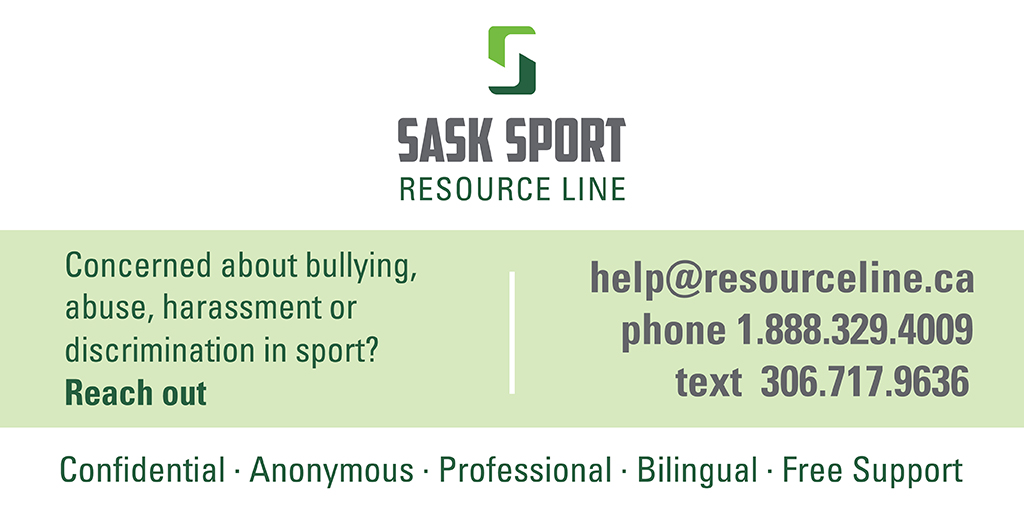 SaskSport's tweet photo. If you see bullying, abuse, harassment, discrimination or hazing in sport, you can reach out using the Sask Sport Resource Line, available from 9 a.m. to 9 p.m. 365 days per year.

It's confidential, anonymous, bilingual and free.

Learn more⬇ 
https://t.co/FfQSrNawIp https://t.co/znj9RkIlqb