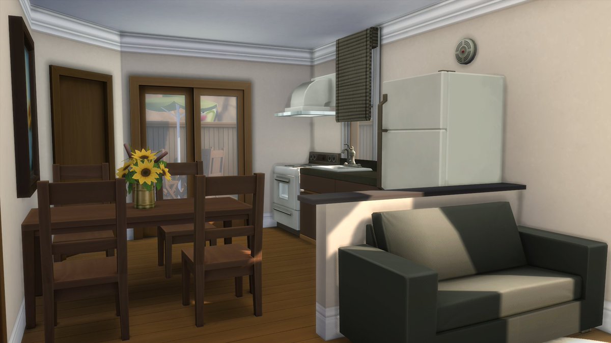 sSusiePlays's tweet photo. Slowly getting back into the building mood 👷‍♀️

2 bedroom, 1 bathroom basegame only starter home on the Nookstone lot in Oasis Spring, fit for a family of 4.

#TheSims #TheSims4 #BaseGameOnly #StarterHome

https://t.co/BIFZ2aw73N https://t.co/2o7uSjGTPP