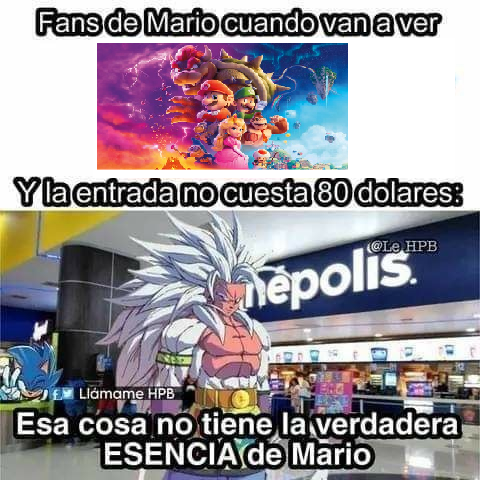 anzu361_'s tweet photo. La pelicula de Mario perdio la esencia. https://t.co/AX1qb9m3Sq