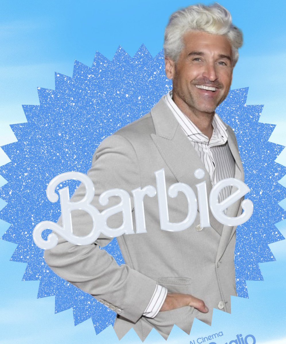 This Ken is so McDreamy. 😅

#Barbie #BarbieMovie
<a href="/PatrickDempsey/">Patrick Dempsey</a>
