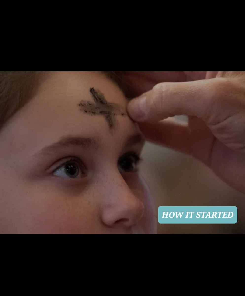therealval2020's tweet photo. Markings of a Catholic child during #Easter https://t.co/hKiyZ9Veah