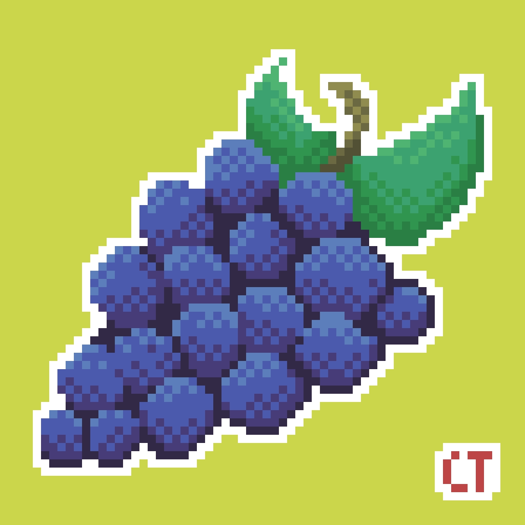 CavTru's tweet photo. #grape #uva 🍇
#pixelart #pixel #pixelartist #frutas #fruit uwu https://t.co/rMV1XyX8Ho