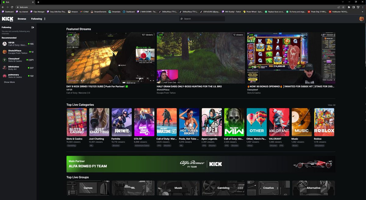 Shout out <a href="/kick/"></a> thank you for the opportunity 10mins into stream. Front page BB only 4 streams in gotta love the support