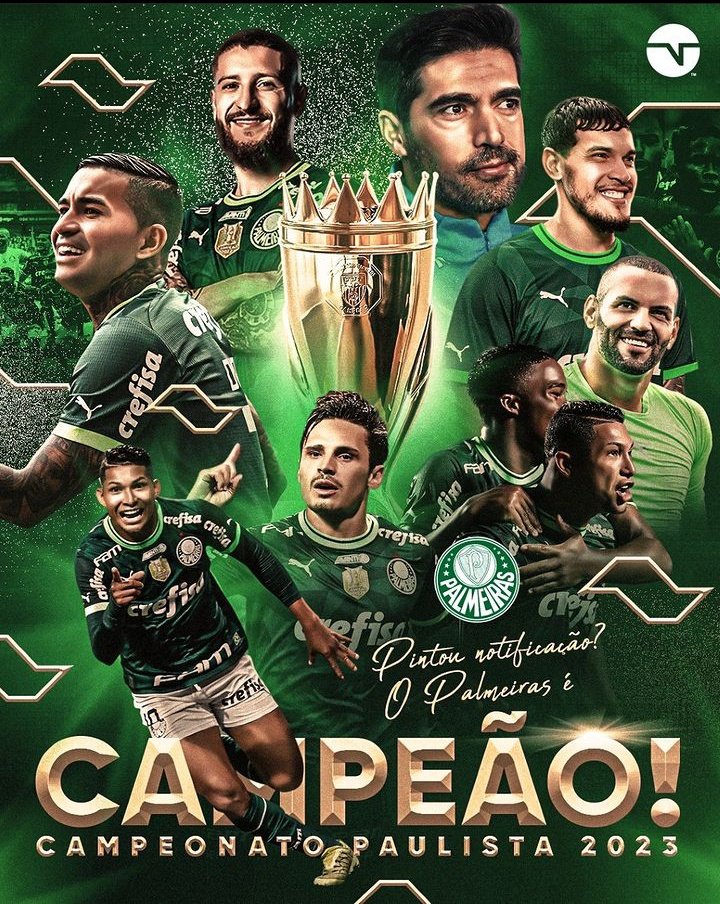 Palmeiras: baixe o pôster do campeão paulista de 2023 - 09/04/2023