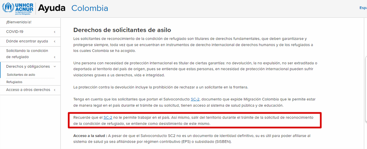 CarolaBriceno's tweet photo. Si no hacen nada efectivo y real @AcnurColombia @UNHCRGirard @ACNURamericas  y las organizaciones que deben apoyarme para que se garantice en Colombia mi derecho humano y constitucional  (Preámbulo, art 25 y 53) al trabajo para poder sostenerme, en unas semanas no me quedará más alternativa que pararme en la entrada o en una esquina del Palacio de Nariño, sede del gobierno de @petrogustavo, con pancarta en mano que diga que SOY PERIODISTA PERSEGUIDA POR NICOLÁS MADURO Y SUS "SOCIOS" en negocios que sostienen a la dictadura, y que no me dejan  más opción que pedir en la calle colaboración de la gente para poder comer y sostenerme hasta  que @CancilleriaCol dé respuesta a mi solicitud de refugio, porque se me niega expresamente el derecho a trabajar.

Y me tocará pararme en ese lugar porque, como los aliados de Maduro (entiéndase ELN, FARC y Tren de Aragua me buscan para entregar mi "cabeza", la que fue expresamente pedida desde el alto poder del régimen venezolano), debo estar en un lugar donde haya seguridad, donde haya funcionarios que, aunque yo esté pidiendo en la calle, vean por mi seguridad, porque ni el ELN ni el Tren de Aragua atenten contra mi o me traten de secuestrar para entregarme al régimen de Maduro, como ya ha pasado con otros venezolanos asilados en Colombia a los que han secuestrado y entregados en la frontera para que sean metidos en centros de tortura. Caso de Franklin Brito, por ejemplo.

Es increíble, pero no le dejan a los solicitantes de refugio ninguna opción ni salida. Un solicitante de refugio en Colombia queda excluido de la sociedad, prácticamente anulado del mundo y sin derecho a vivir, porque si no puedes trabajar y obtener ingresos para sostenerte, pues es obvio  que quedas  sin derecho a comer, sin  derecho a vestirte y sin derecho a tener un techo seguro donde vivir y resguardarse, menos aún tienes derecho a la salud, porque si no tienes donde vivir, pues no tienes dirección y si no tienes dirección, no te puedes apuntar a una EPS. Varios derechos humanos violados sólo porque no se han  hecho las gestiones correspondientes en @ACNURColombia para incidir en que esa disposición sea cambiada y que se le garanticen los derechos a solicitantes de refugio, 

Toda esta situación no llegaría a este punto si en @ACNURColombia, oficina de Bogotá, cumplieran con su  trabajo de ATENDER CORRECTAMENTE a los solicitantes de refugio y redireccionarlos a las organizaciones donde de manera  REAL Y CONCRETA  les den apoyo mientras hay una resolución de la Comisión Nacional de Refugiado (CONARE) en cuanto a la solicitud hecha, proceso  que puede tardar entre año y medio y hasta tres años.

¿Qué hace un solicitante de  refugio durante ese tiempo en  el que no  puede trabajar ni hacer nada, porque si trabaja pierde  la solicitud de  refugio? ¿Cómo se alimentará? ¿Cómo se abrigará para no  morir del frío? ¿Dónde vivirá y cómo podrá pagar un arriendo? ¿Cómo se podrá  comprar las medicinas (en mi caso tomo para la tensión diariamente dos pastillas)? ¿Cómo podrá sobrevivir  si no se le permite trabajar? ¿Tienen una opción distinta a la de salir a las calles a mendigar ayuda económica? 

¿Cómo se hace  señora @UNHCRGirard,  si, además, como hay una solicitud de refugio hecha ya en Colombia, no se puede adelantar ninguna solicitud a otro país que pueda responder de manera más eficiente? ¿Qué hacemos los solicitantes de refugio que no somos millonarios ni tenemos familia que nos mantengan? ¿Nos morimos de hambre? ¿Qué hacemos para que se garanticen nuestros derechos humanos en  medio de una solicitud de refugio en Colombia?

Es un tema. A otros solicitantes les ha tocado  padecer todo esto en silencio y han tenido que renunciar, irse a otros países, pero ellos podían por tener pasaporte; yo no puedo hacerlo, porque el mismo régimen de Maduro me tiene sin acceso al sistema SAIME desde hace como 8 años, con lo que ellos mismos me dejan sin documento para viajar a ninguna parte, o sea, no puedo buscar protección en otro lado.