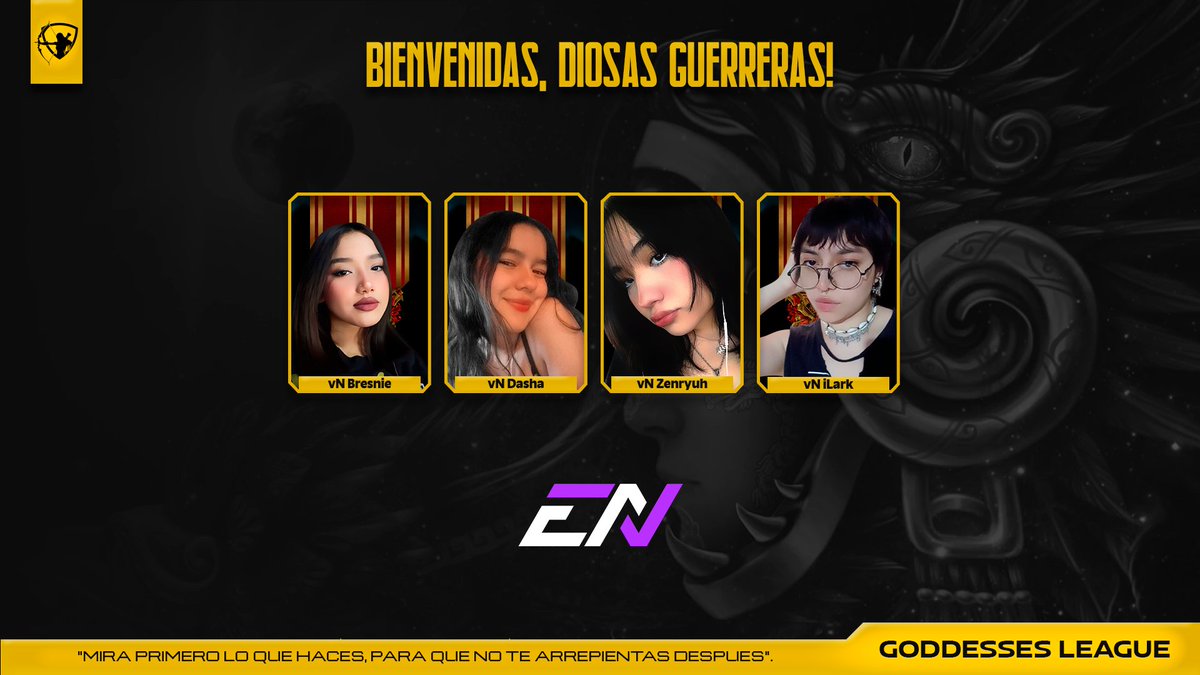 RandomsCircuit's tweet photo. @_EnvyNation Mando a sus Gerreras al combate.

Bienvenidas, Diosas:
@_Dasha_J
@Bres_LV
@almmeendra_
@teufelcita https://t.co/AVhfi5i9yi