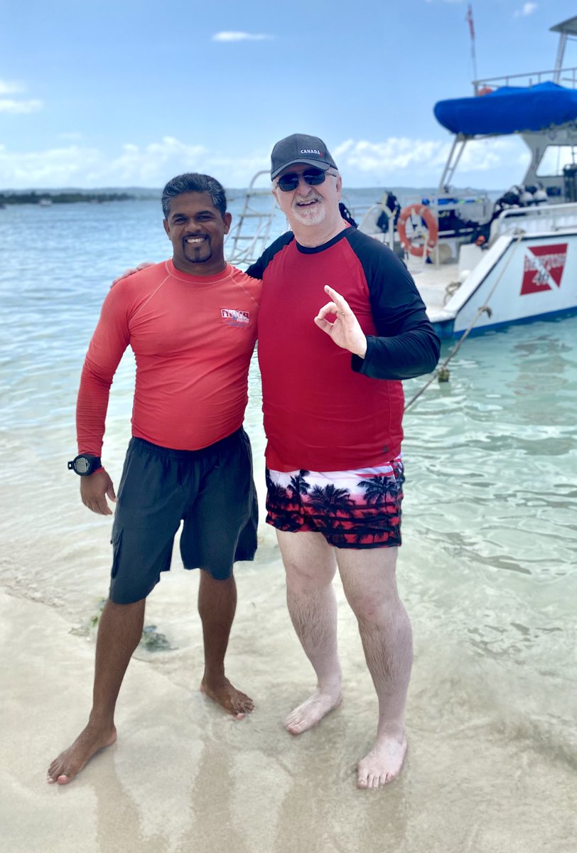 Shout out to #scuba instructor extraordinaire Emron who has coached and guided me to grow as a #Padi #diver. The impact of a great teacher is lasting! Who helped you hone your scuba skills? Why not give them a shout out! #scubalife #sandals #negril #divemaster #diving