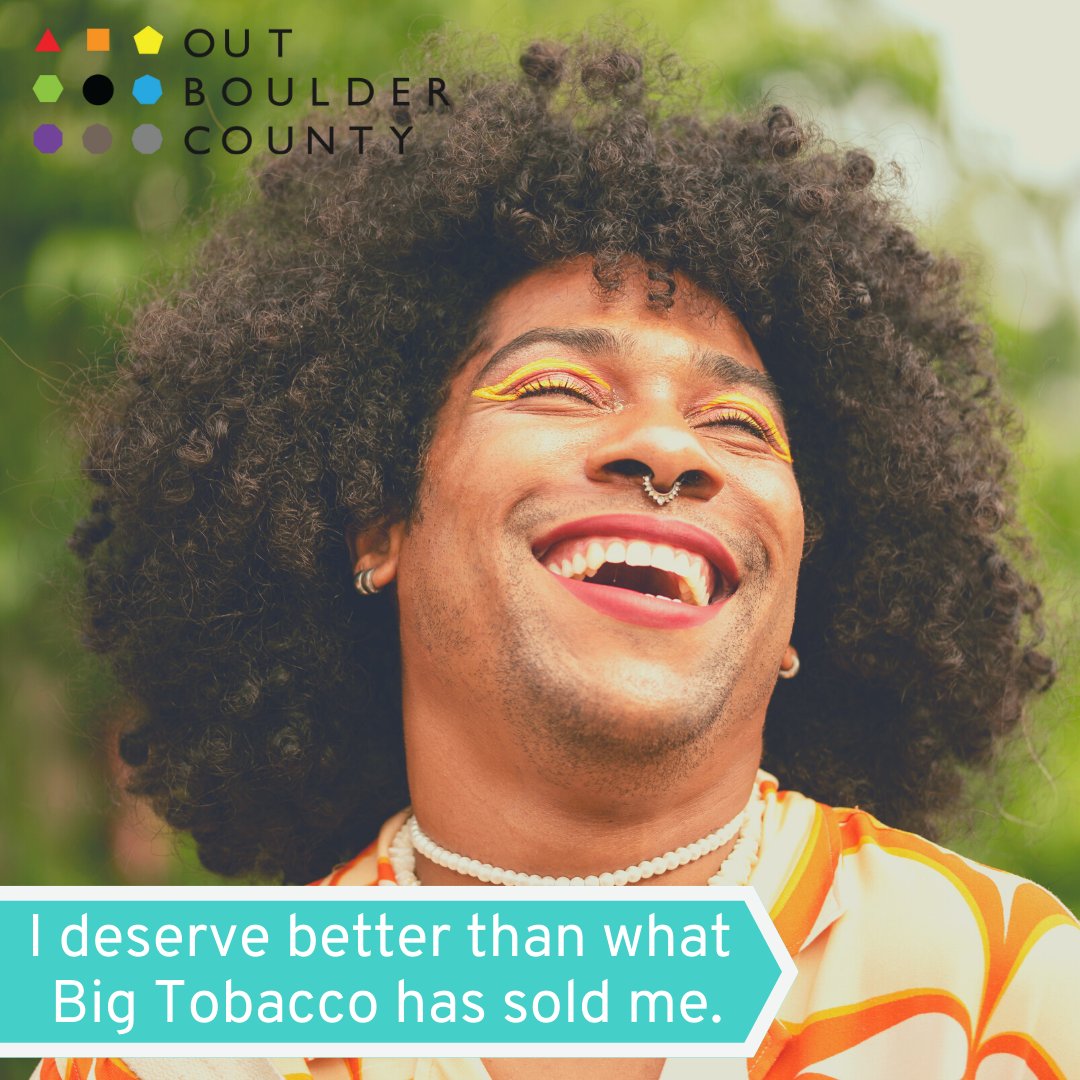 The tobacco industry thinks the LGBTQ+ community will buy whatever they’re selling. Prove them wrong, and find LGBTQ+ support to quit nicotine today. Visit tobaccofreeco.org/healthier-toge…. <a href="/TobaccoFreeCO/">TobaccoFreeCO</a>
#LGBTHealth #TobaccoFree #VapeFree #SmokeFree #Health #Wellness #QuitTobacco #LGBTQ