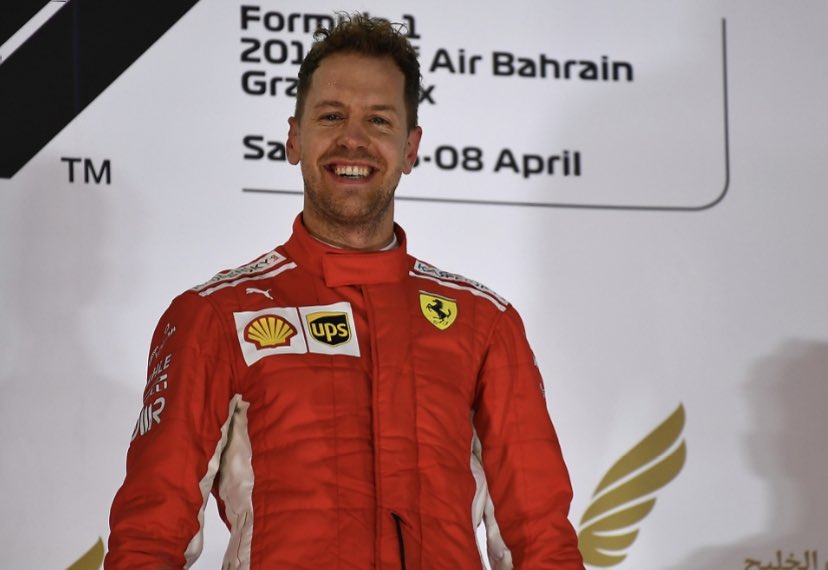 ocsebvettel's tweet photo. I knew you tried to change the ending even when it was windy ❤️ 

No one else made winning and loving that team so charming and exciting ❤️
#BahrianGP #Vettel #Seb5 #SV5 https://t.co/iihASBoTb4