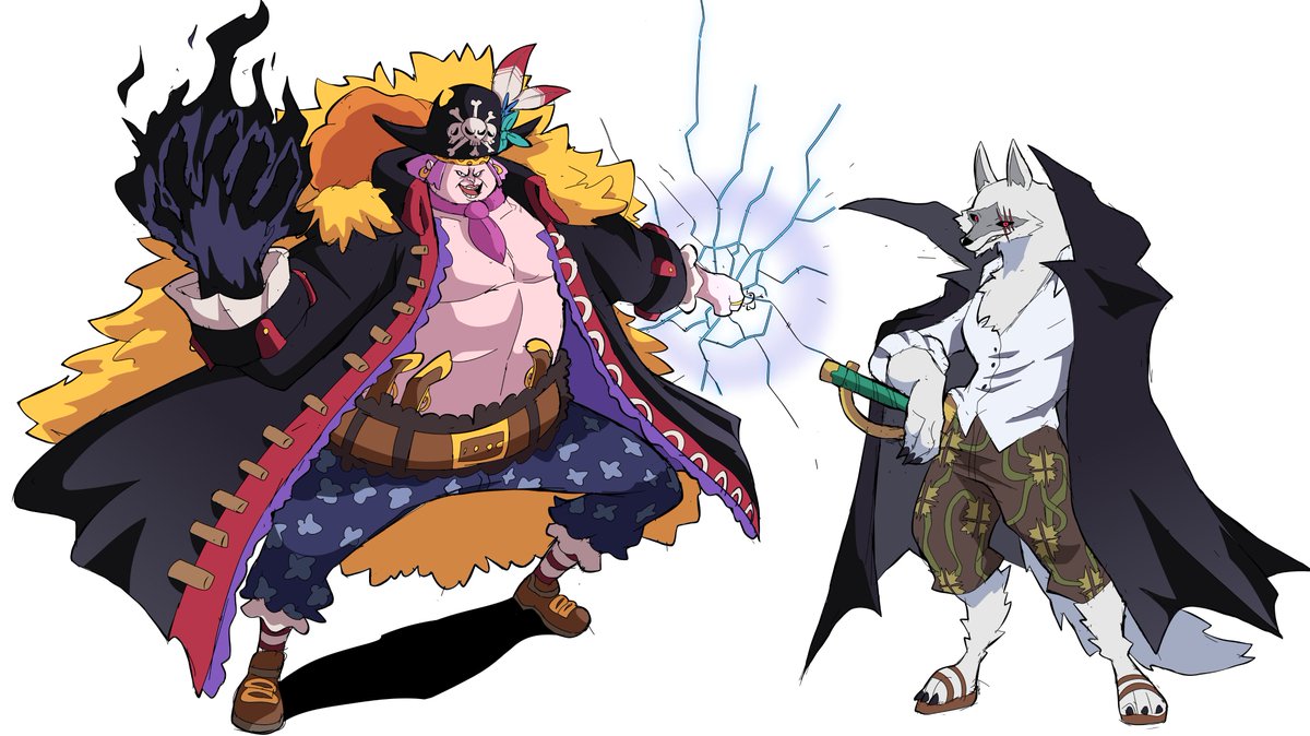 Cyberlord1109's tweet photo. here is my crossover art of shrek/puss in boots x one piece art in full display ,uh enjoy https://t.co/T0Is7ny2GP