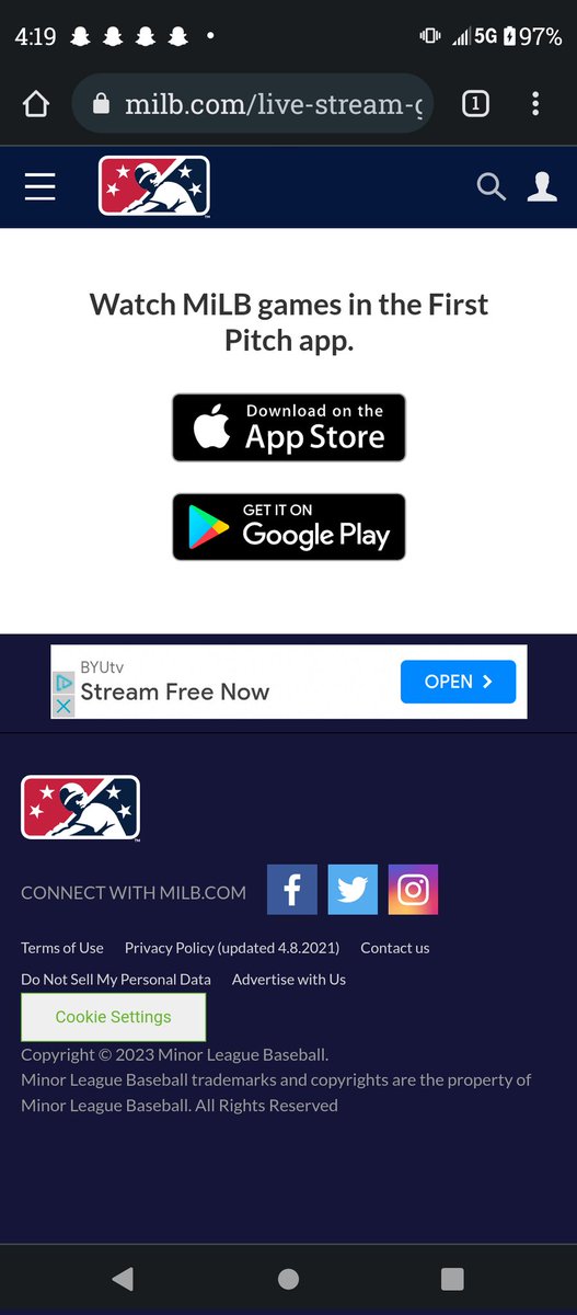 95dutchess's tweet photo. Worst decision ever made combining MLB and MiLB app! IF YOU'RE GOING TO MANAGE THAT LARGE OF A NETWORK HIGHER PEOPLE THAT HAVE THAT LARGE OF AN INTELLIGENCE! https://t.co/bZo7EDN4hL