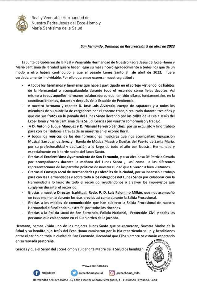 eccehomoysalud's tweet photo. COMUNICADO OFICIAL https://t.co/LyQLJ4bowD