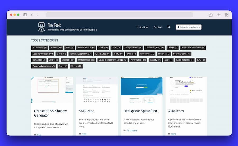 softapps's tweet image. ¿Necesitas #herramientas en línea para tus proyectos? ¡Tiny Tools es la respuesta! Un directorio con las mejores herramientas online y gratuitas, categorizadas y con un buscador para facilitar tu búsqueda. Perfecto para diseñadores, desarrolladores y más. softandapps.info/2023/03/24/tin…