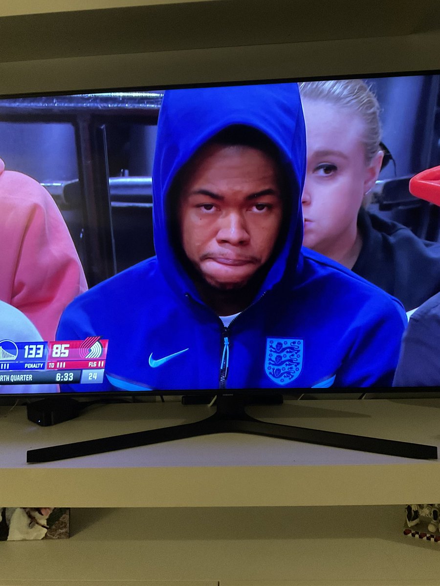 jonathanseager's tweet image. Anfernee Simons in a three lions warm up top?