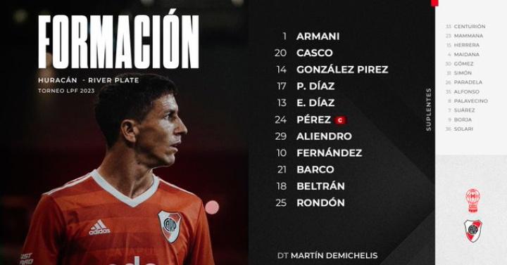 Está es la formación 🔴⚪🔴
#vamosriver
