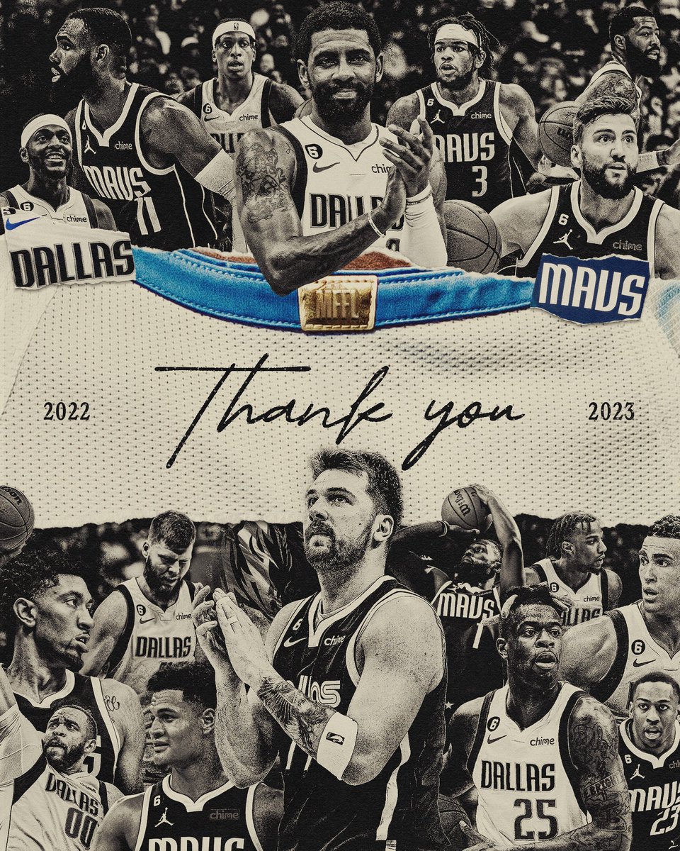 dallasmavs's tweet photo. To the best fans in sports, THANK YOU for rockin’ with us. We’ll see you next season 💙🤍 

#MFFL https://t.co/jk381PbwoM