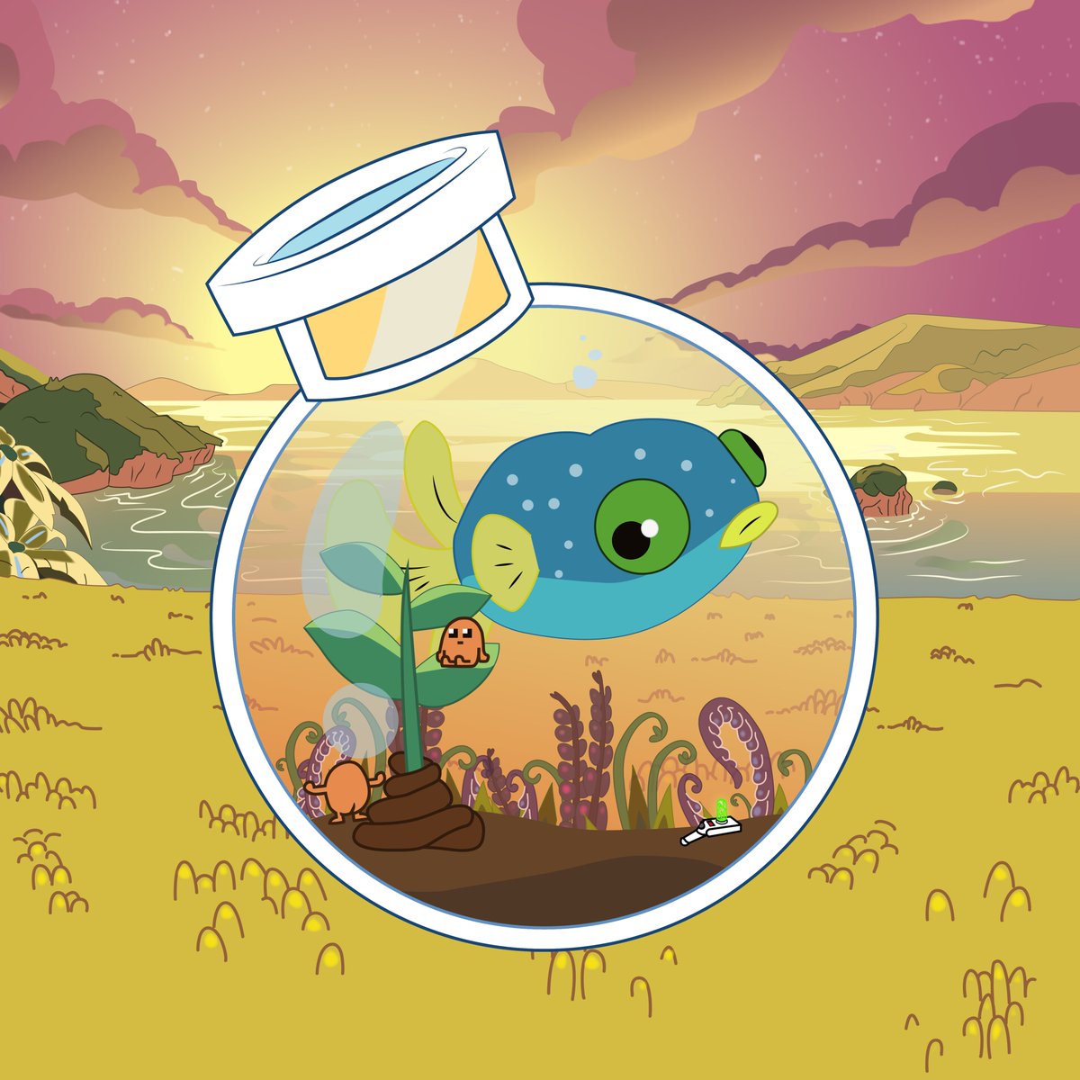 BNayaoni's tweet photo. Hi, @CaptGlubber , @FishBallerz 
This is my art for you. I hope you will like it
#glub #Fishlist #glub https://t.co/Nsh4wDQSl1