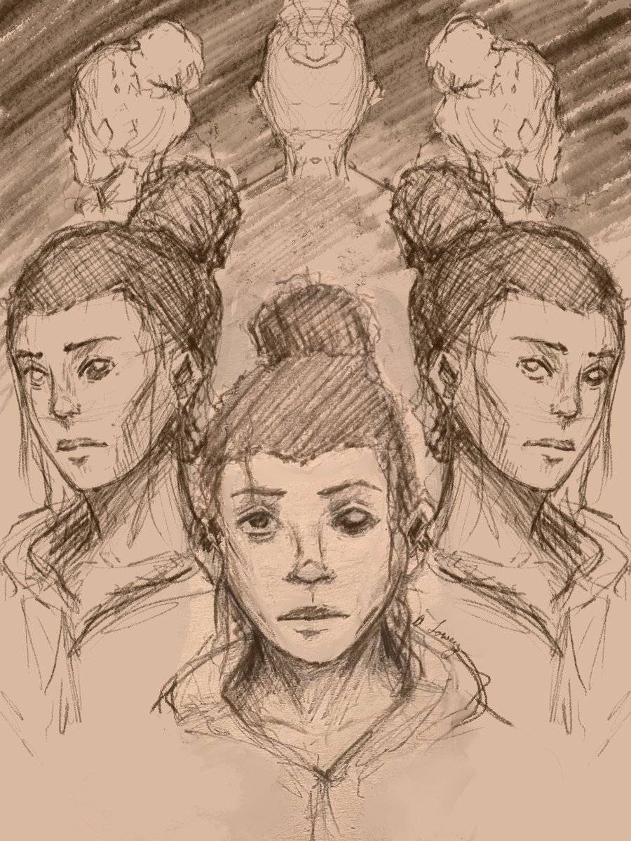 loweryakay's tweet photo. Here’s a sketch I did!

#digitalart #Procreate #portraitart https://t.co/oI80VbhvKz