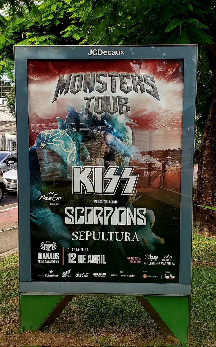 #MANAUS! Only 3 day until we destroy Arena da Amazônia! Who's ready? #EndOfTheRoadTour #KISS50 #Brazil