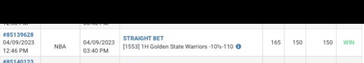 <a href="/warriors/">Golden State Warriors</a> Easter Bunny 🐰 delivered the easiest W of the day.. 

#Easter2023 
#nba 
#sportsbettingtwitter 
#boring2billions 

#highrollerfund