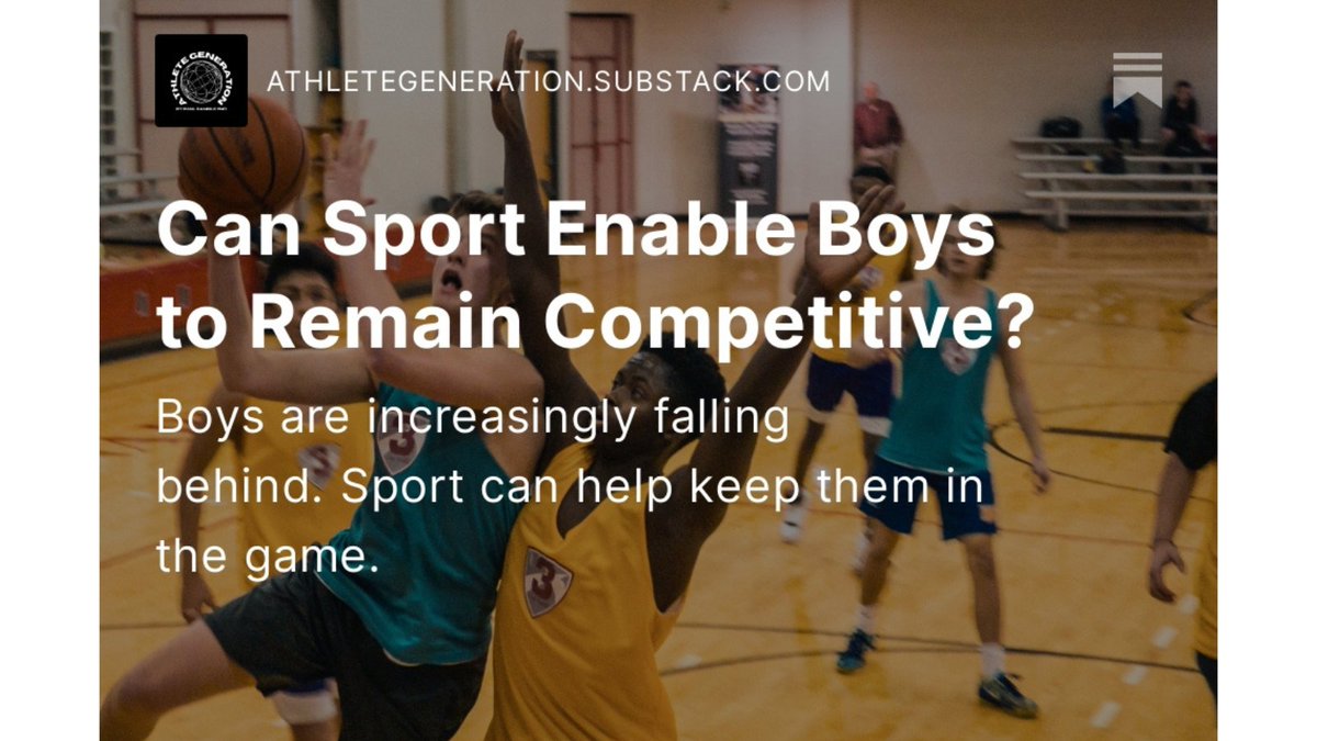InformedinSport's tweet photo. 'Understanding where the gaps are and what factors are not working in their favour is an important first step if we are to address or ameliorate the causes of the struggles that boys are facing...' https://t.co/dvJUoJypDW