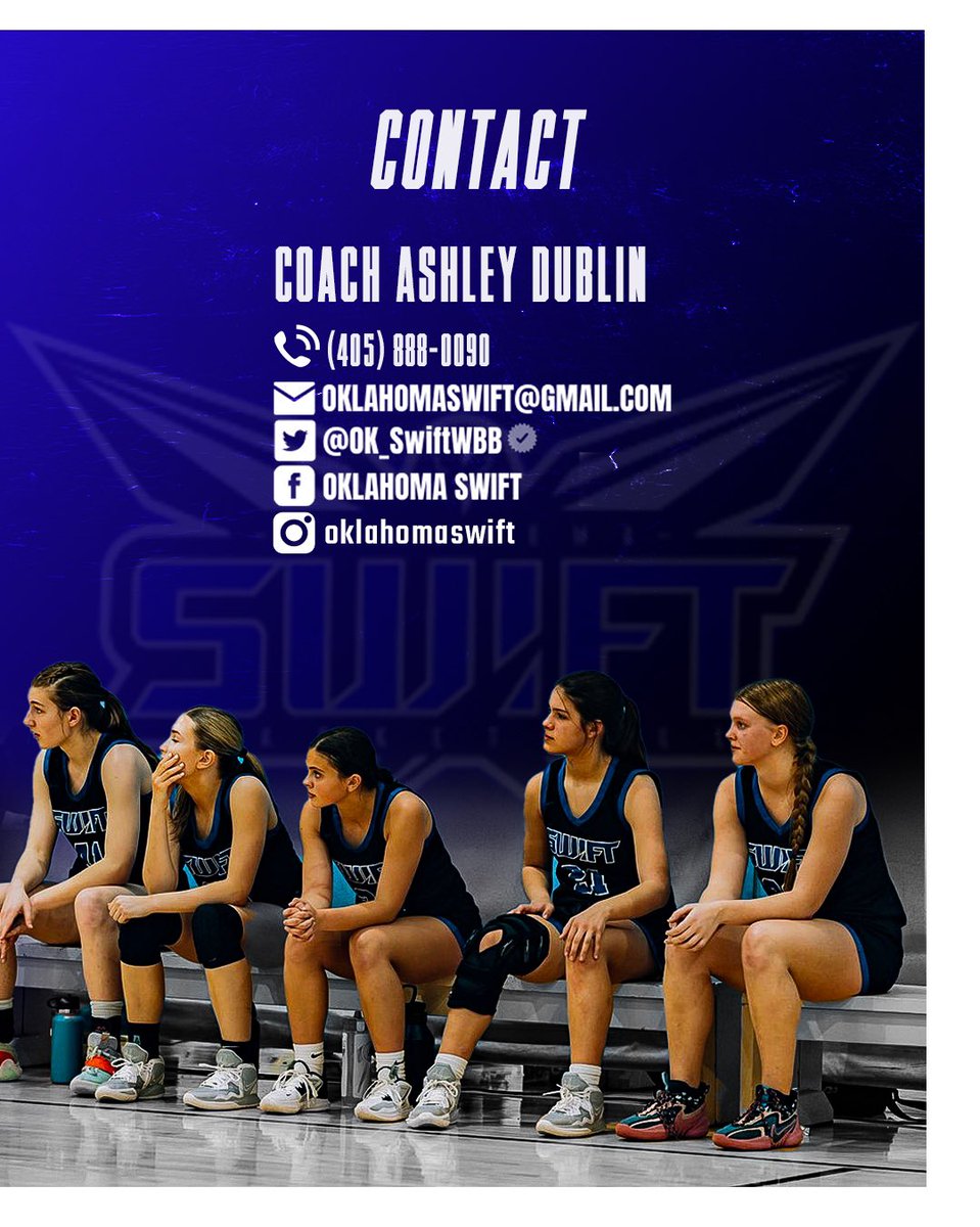 MathurinAgency's tweet photo. 🚨🚨🚨SCHEDULE 🚨🚨🚨

Oklahoma Swift 16U - Dublin 

Excited for this complete group to compete in the NE2K League and Nationally. A group of amazing up & coming recruits you don’t want to miss this spring/summer‼️

#grassroots #oklahoma #basketball @coach_dub15 @EllaVoskuhl @CoffeyCollier_ @AvaMcIntyre24 @MeganShafer23 @evimitchell2025 @KazlynU