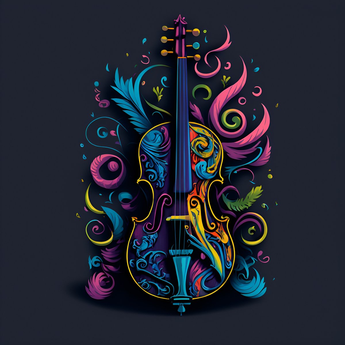 PicturyStudio's tweet photo. "Take a look at this beautiful colored #violin drawing! The vibrant colors make the instrument come to life, and the attention to detail is simply amazing. Perfect for #musiclovers and #artenthusiasts alike! #DrawingOfTheDay #ColorfulArt #Violinist #MusicArt" https://t.co/tRqRM6lT7U
