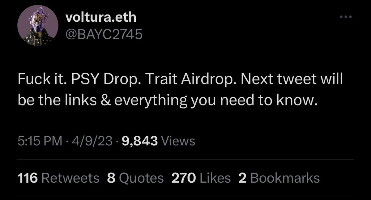 The <a href="/psychanon/"></a> trend today was not just for fun. 

Think again...🧠 <a href="/BAYC2745/">voltura.eth</a> 👀s all!

This community is full of people who promote an inclusive &amp; positive environment 

Positive energy is contagious 🙌🏻

Proof showing what you put in the universe comes back around 💎🙏🏻
