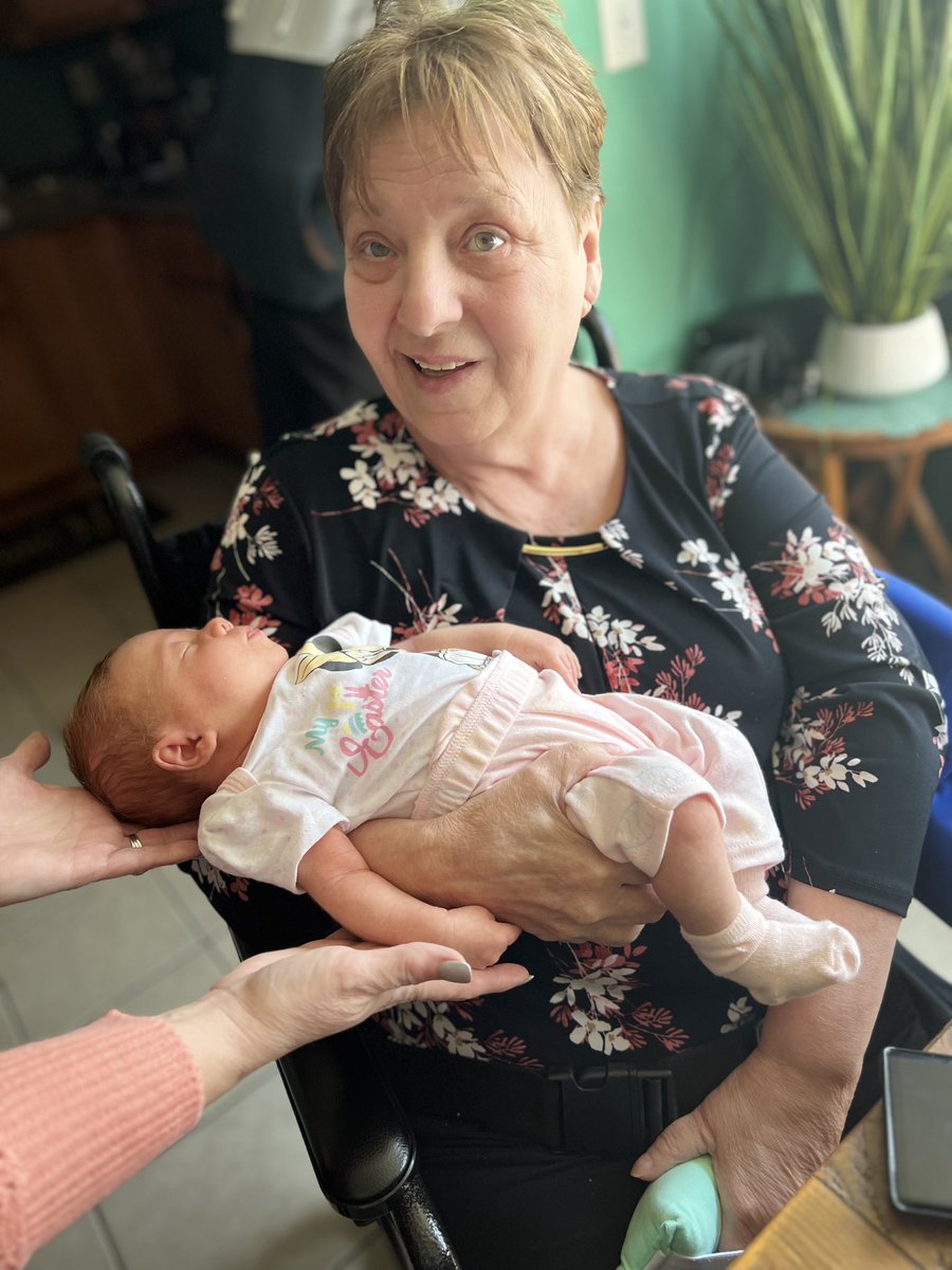 Dawnp904's tweet image. One thing is certain…tomorrow is not promised! 

These pictures of my momma meeting her great granddaughter for the first time will forever be special 🥰

#Easter2023
#FourGenerations
#TheStrokeTookSoMuch 💔