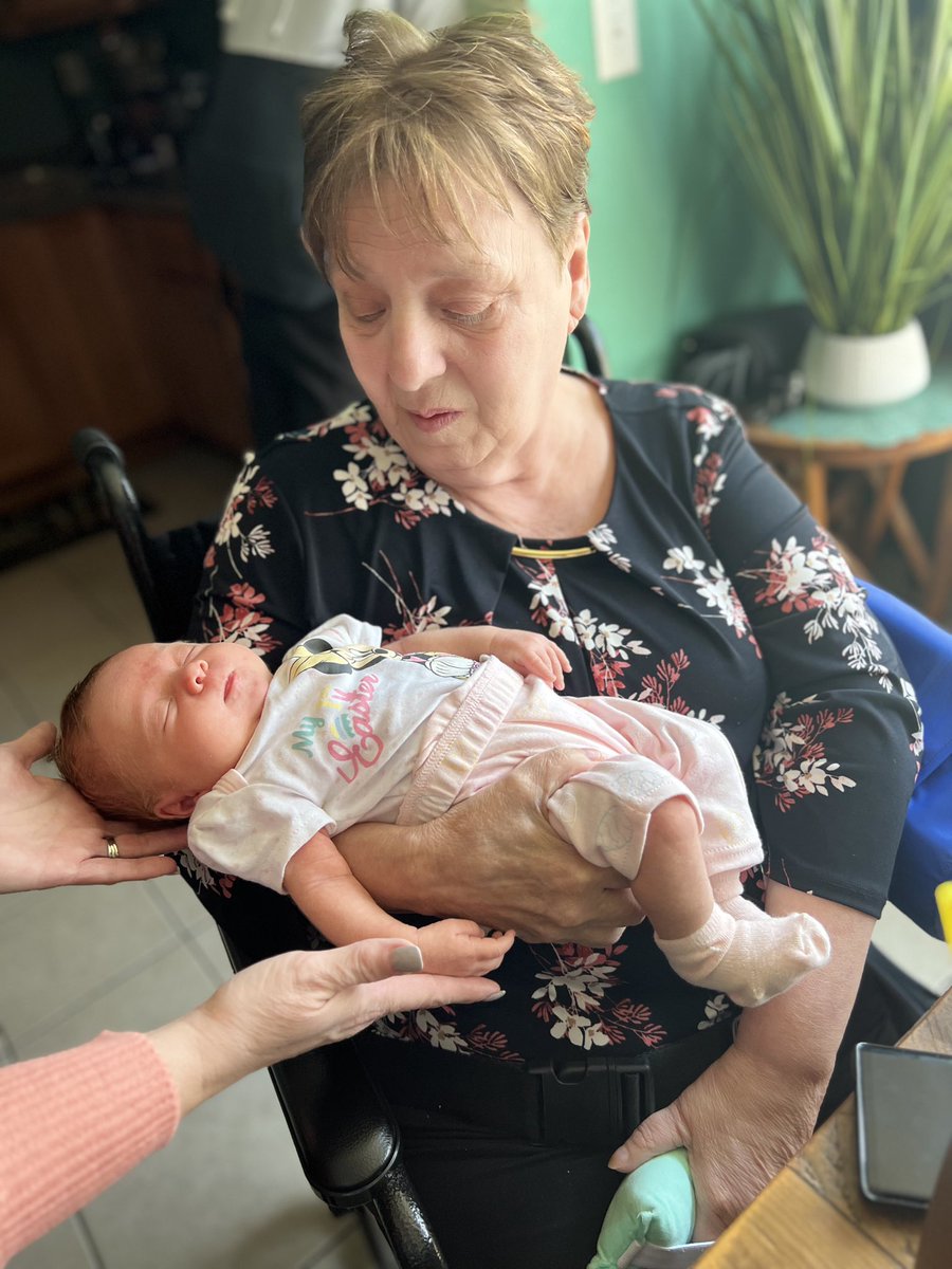 Dawnp904's tweet image. One thing is certain…tomorrow is not promised! 

These pictures of my momma meeting her great granddaughter for the first time will forever be special 🥰

#Easter2023
#FourGenerations
#TheStrokeTookSoMuch 💔