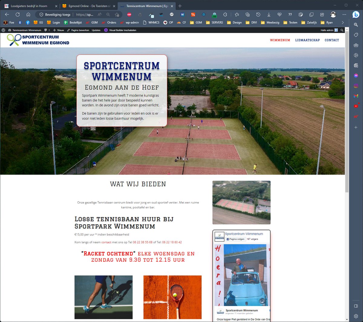 Racket ochtend Tenniscentrum Wimmenum | Egmond aan den Hoef (sportcentrumwimmenum.nl)