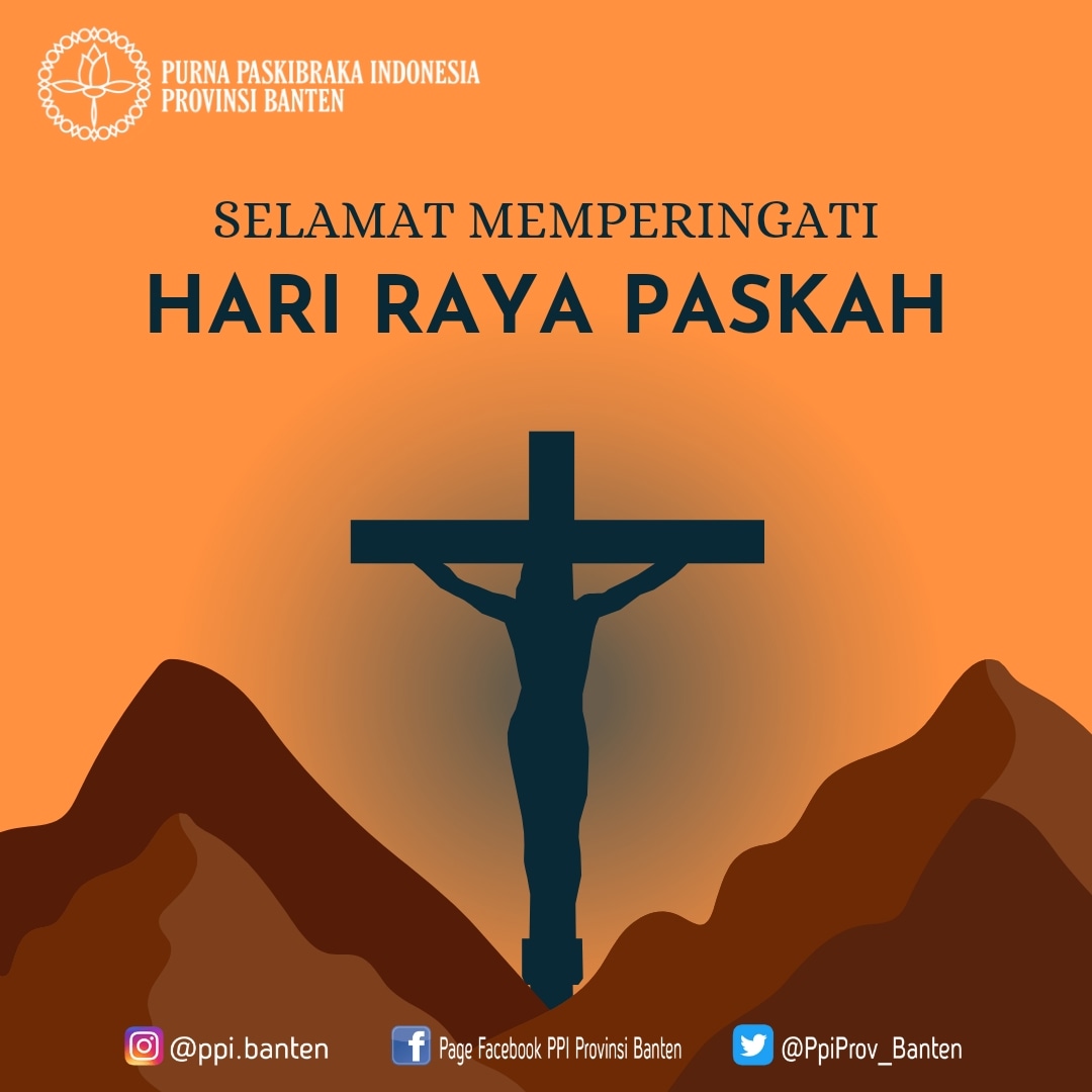 PpiProv_Banten's tweet photo. Selamat memperingati Hari Raya Paskah bagi seluruh umat kristiani 🙏

#PPIBANTEN #PPIProvinsiBanten #PurnaPaskibrakaIndonesia #Paskah #Easter https://t.co/kO4VfcYVul