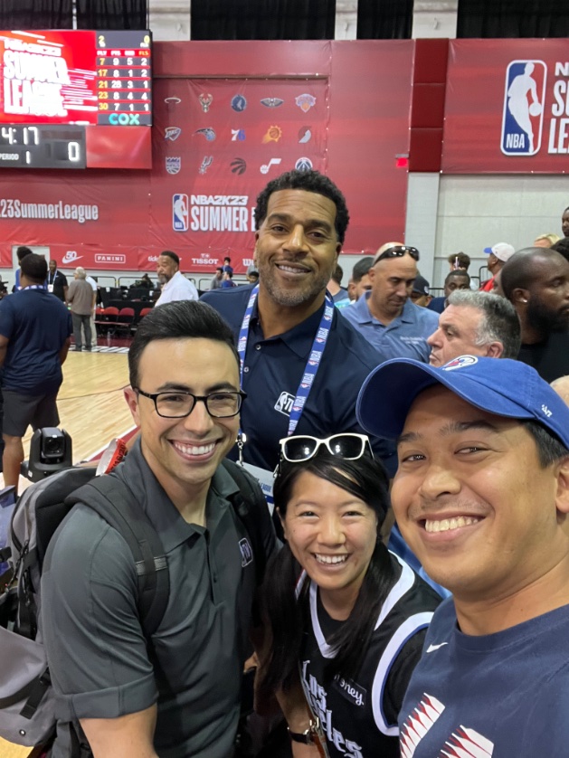 We met <a href="/NoahEagle15/">Noah Eagle</a> at NBA Summer League and he just had the most amazing call during the final game(s) of the post season! It was crazy hearing 2 games at once - we were on the edge of our seats! You’re a legend, Mr. Eagle! 🦅 Let’s get this chip!!🫡 #goclipsgo