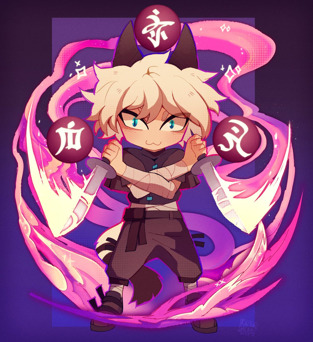 Maplespyder's tweet image. 🗡️🗡️ 

my favorite ffxiv class