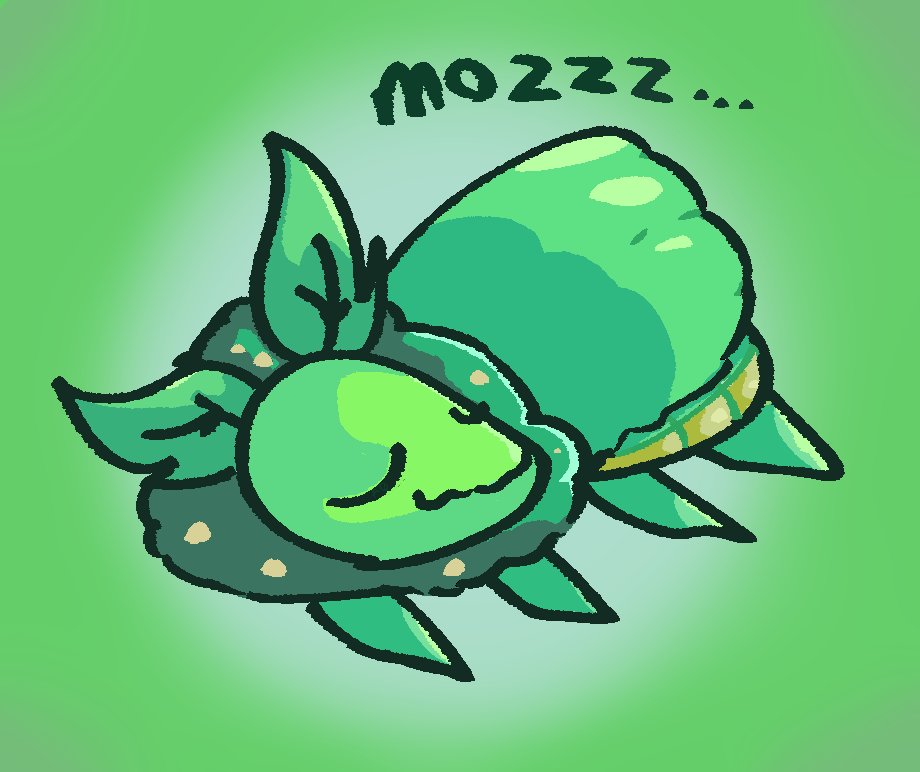 Awes0me_Opossum's tweet image. Sleepy Mozz #PokemonFlux #Mozz #starter #pokemon