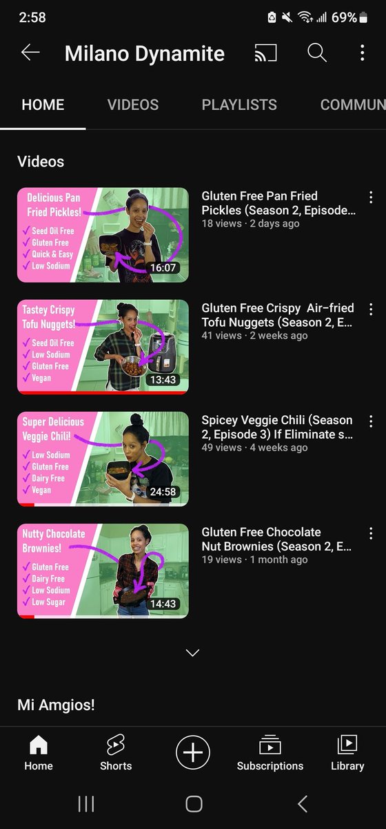 My latest episodes on my cooking channel. Link to my channel: youtube.com/@MilanoDynamite 
#youtube @YouTubeCreators @YouTube #newvideos #cookinghealthywithmilanodynamite #health #foods #wholefoods #kitchen #fromscratch #howtocook #EasterSunday #BEEFNetflix #southwest #springbreak 🍽
