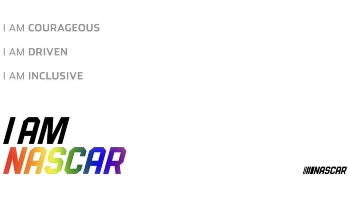 Shout out to NASCAR for their LGBTQ+ support! 🌈