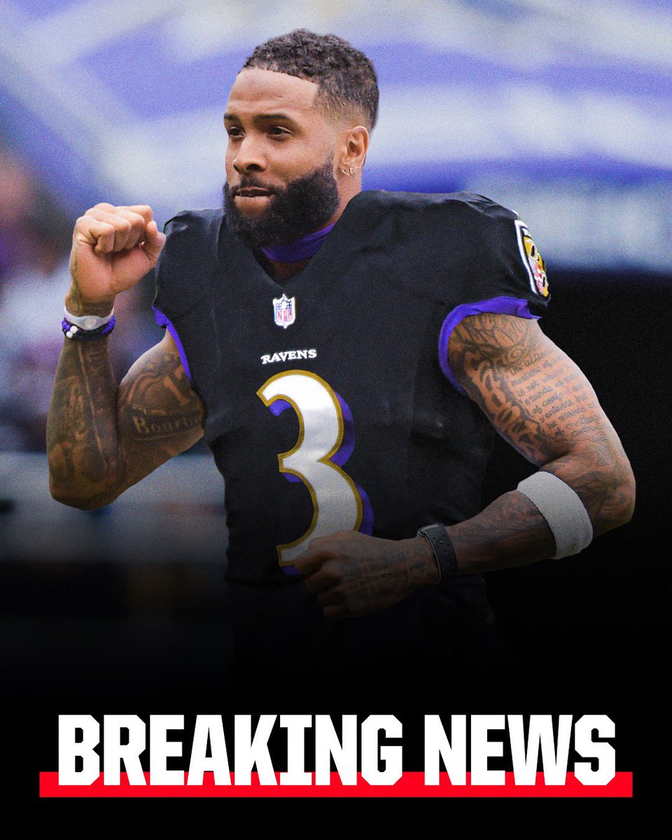 Term update: Odell Beckham Jr. and the Ravens reached agreement on a one-year deal worth up to $18 million, per source.