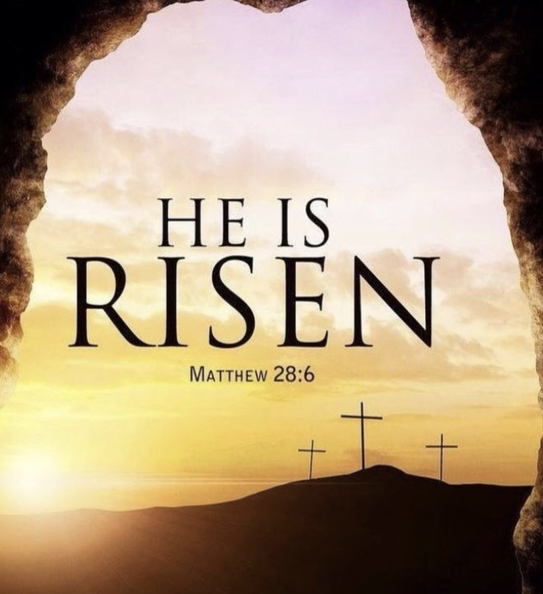 Happy Easter, He is Risen! 

“For God so loved the world that He gave His only begotten Son, that whoever believes in Him should not perish but have everlasting life.”

John 3:16

#TheTombIsEmpty