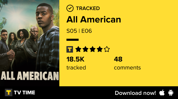 withunnichan's tweet photo. I've just watched episode S05 | E06 of All American! #allamerican  https://t.co/e02RoSh7Gy #tvtime https://t.co/v9uEt6gFAu