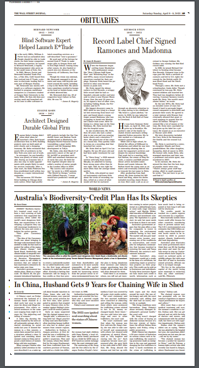 Waking up to @Wilderlands_ in the <a href="/WSJ/">The Wall Street Journal</a> 🤯 

Seeing our startup profiled on the global stage feels pretty special.

A massive thanks to <a href="/AliceUribe1/">Alice Uribe</a> for producing such a balanced piece &amp; including us within the story.

Read: on.wsj.com/43f0yH0