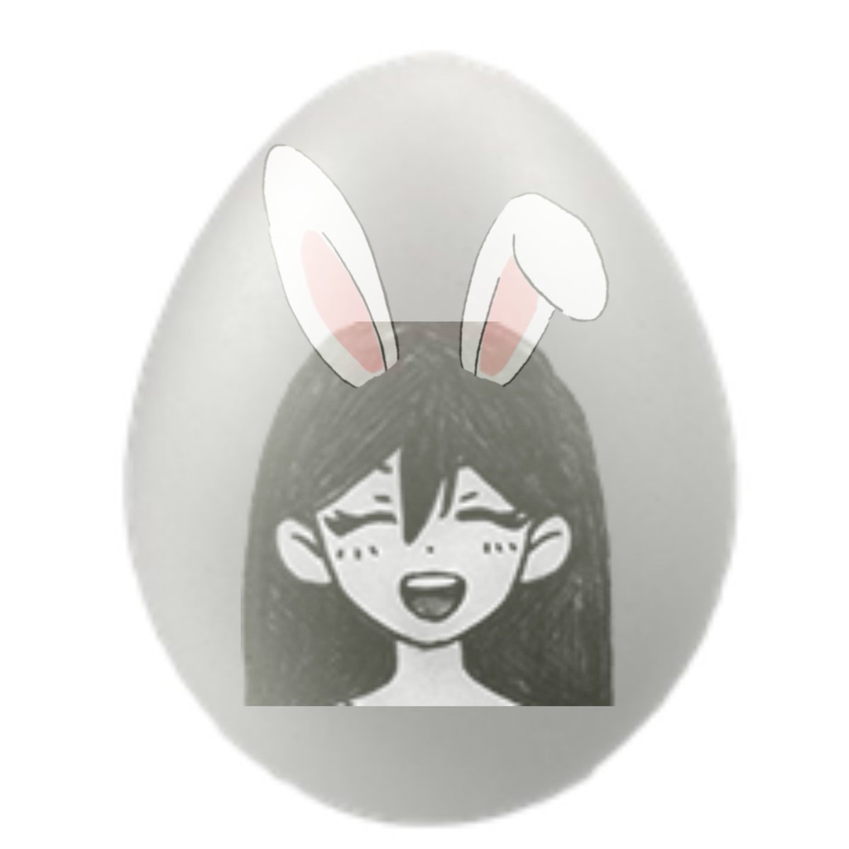 DailyOMORIMARI's tweet image. i'm wishing you all a very happy easter !!
i hope you're enjoying this special day with somebunny you love. 🪺💜

i found this very ghostly MARI egg by a tree in my back garden. even her bunny ears are ghostly ! :O
how interesting... 🐰👻
-
#OMORI #OMORImari #MARIomori #OMORItwt