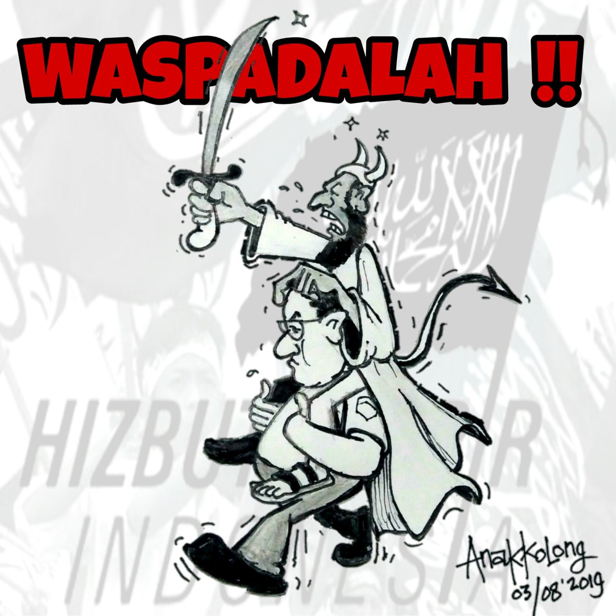 Jangan biarkan makhluk - makhluk ini berkuasa.
.
.
Tidak ada alasan pembenar membiarkan mereka berkuasa &amp; berulah, menyebarkan racun dogma dgn sejuta bualan tentang "surga mereka" di wilayah Nusantara ini, karena Nusantara bukan "gurun pasir" &amp; bukan hamparan "tafsir - tafsir