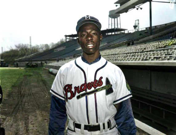 IsaacRowlett's tweet photo. Milwaukee, 69 years ago today

Hall of Fame Milwaukee Braves player Hank Aaron at County Stadium https://t.co/hxUjdSY3Jo