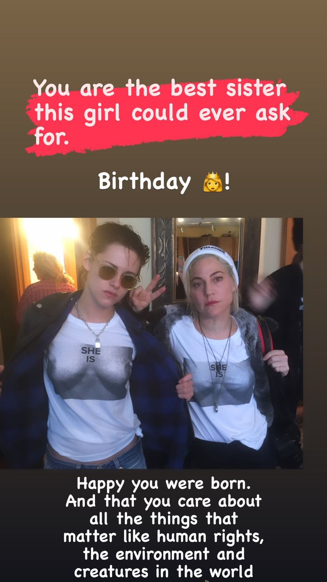 KSBRSite's tweet photo. lindseybyrnes: “Você é a melhor irmã que essa menina poderia pedir. Aniversariante 👸! Feliz por você ter nascido. E por você se importar com tudo o que é importante como os direitos humanos, o ambiente e as criaturas que habitam o mundo.” https://t.co/DOvX6gq7Lm