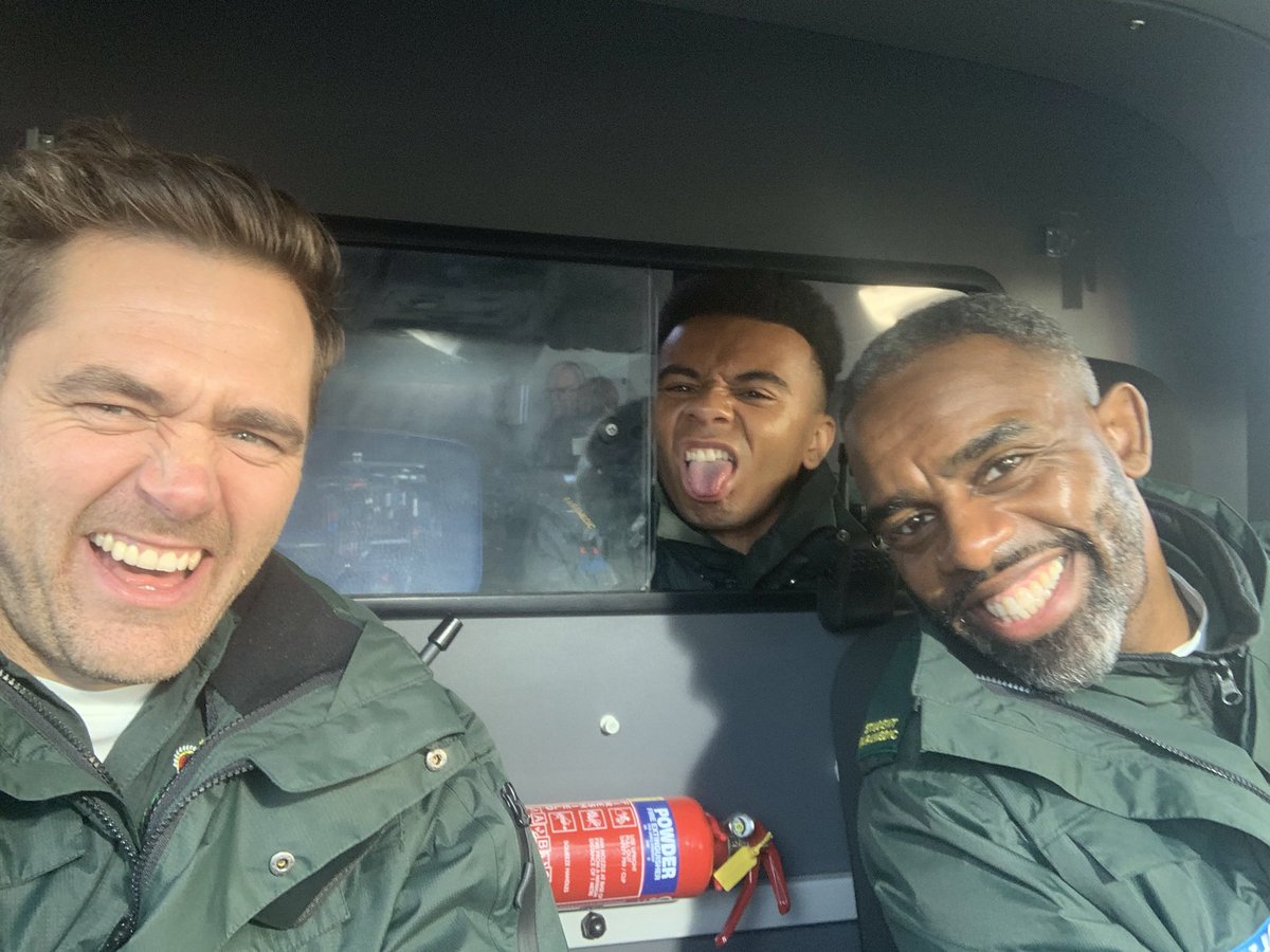Michael Stevenson (@miketstevenson) on Twitter photo Let the games begin.
What could possibly go wrong? ๐
Welcome to the Green Team <a href="/ChuckyVenn/">Charles (chucky) Venn</a> !
#Casualty #bbccasualty #paramedics <a href="/Miloclarke1/">Milo</a> <a href="/BBCCasualty/">BBC Casualty</a> Let the games begin.
What could possibly go wrong? ๐
Welcome to the Green Team <a href="/ChuckyVenn/">Charles (chucky) Venn</a> !
#Casualty #bbccasualty #paramedics <a href="/Miloclarke1/">Milo</a> <a href="/BBCCasualty/">BBC Casualty</a>