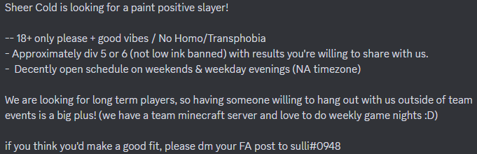 SheerCold_spl's tweet photo. We're recruiting! :D https://t.co/VWgCr0F72o