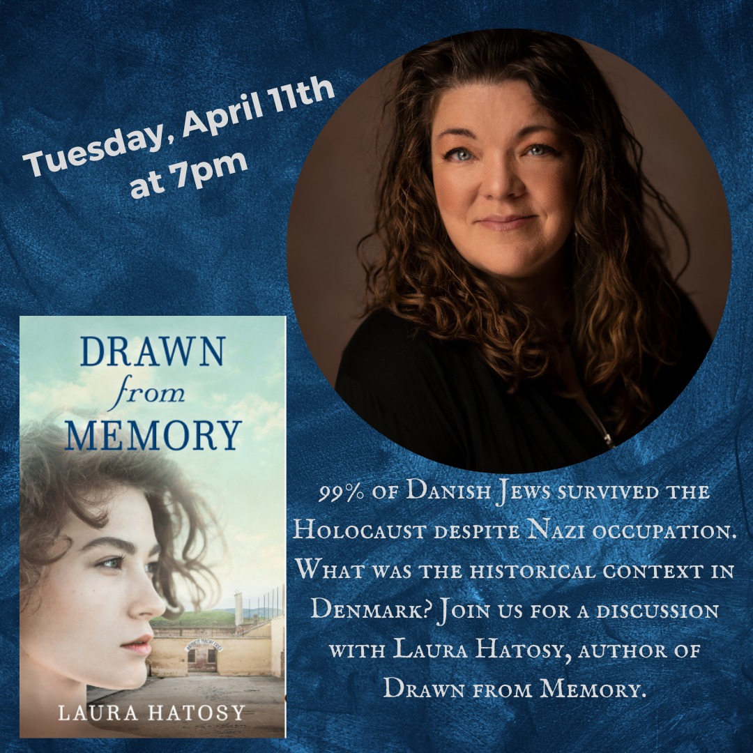 LauraHatosy's tweet image. Tonight! 

Come to the Woburn Library to hear the amazing story about the rescue of the Danish Jews during the Holocaust and the events that inspired my novel, Drawn from Memory!

#localauthor #woburnpubliclibrary #HolocaustEducation #HolocaustRemembranceDay