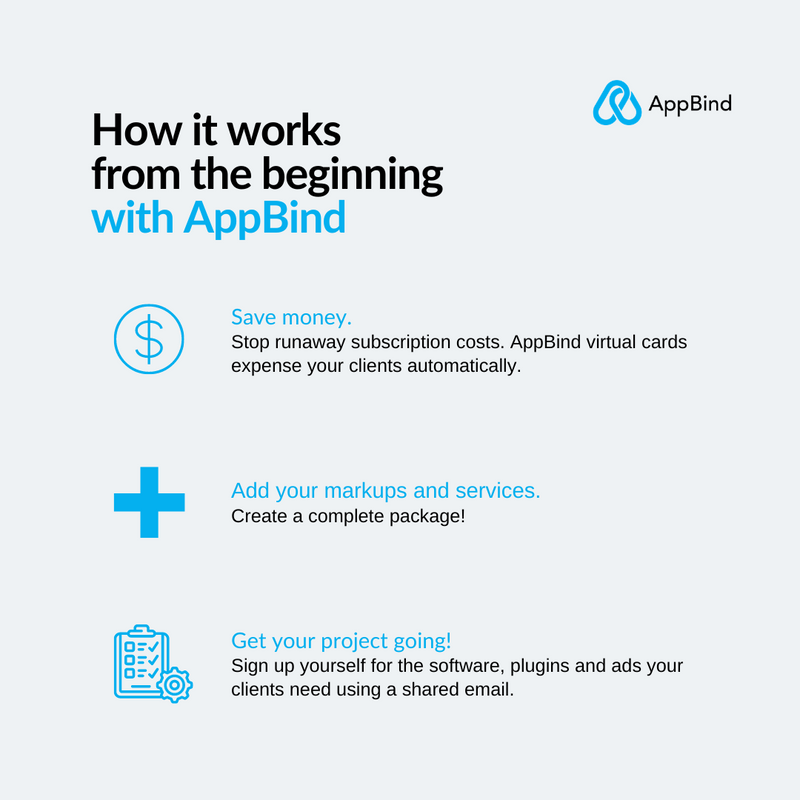 ⌚ There's no need to wait to begin your project for your client.

Start today, start saving money, and take control of your markups and services.

🟢 Ready to start now? Book a free demo with us or sign up for free!
appbind.com

#AppBind #SubscriptionServices