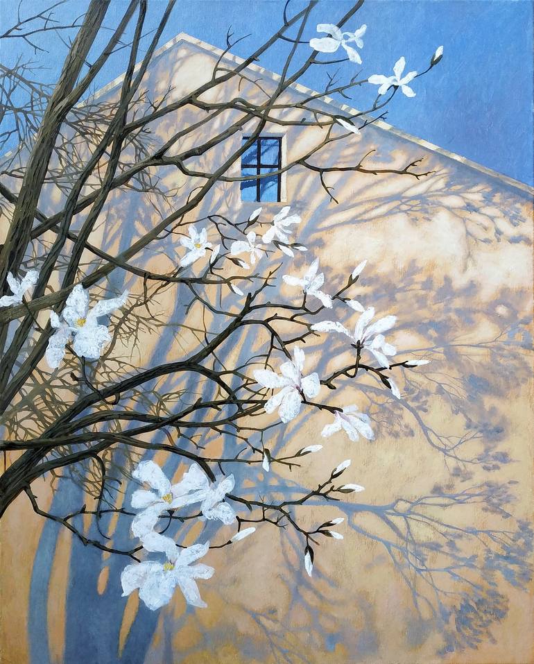 "It's time for magnolias"  Ukrainian painter Olga Kvasha